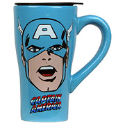 Captain America Face 18 oz. Ceramic Travel Mug